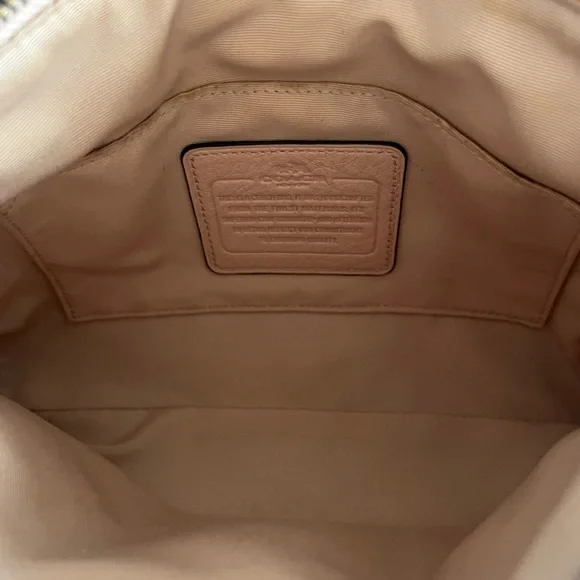 Coach Pebbled Leather Crossbody Bag in Blush Pink - Picture 7 of 9